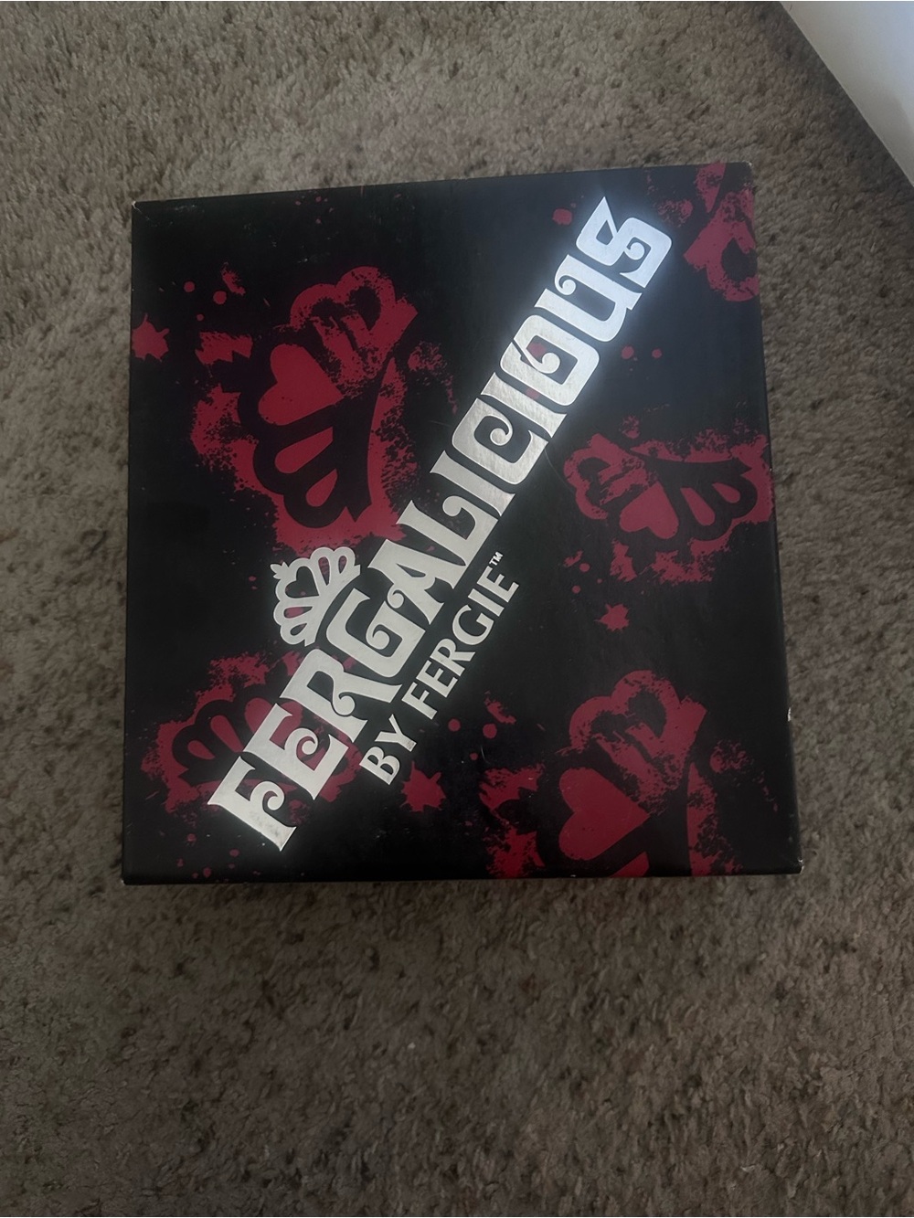 Fergalicious Black Box with Red Heart Graphics